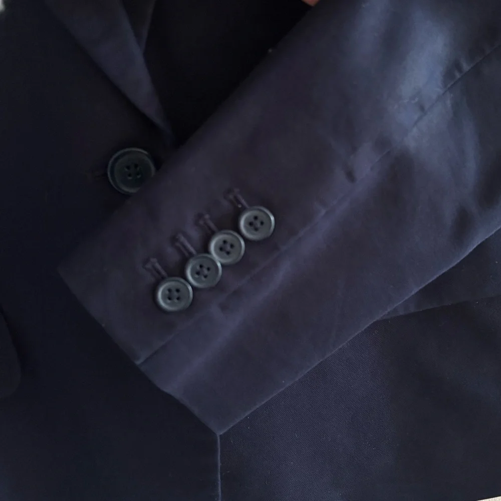 J. Crew Suiting Women’s Single Button Suit Jacket in Navy Blue